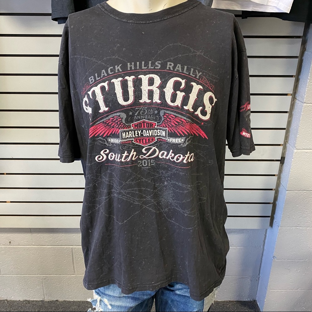 Harley Davidson T shirt black Sturgis XL